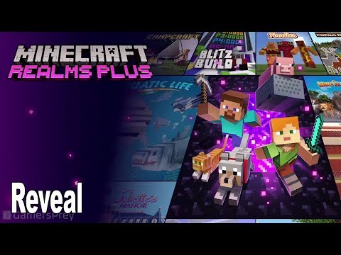 Minecraft Realms Plus - Reveal MineCon 2019 [HD 1080P]