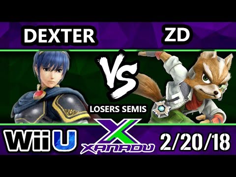 S@X 242 Smash 4 - Dexter (Marth) Vs. ZD (Fox) - SSB4 Losers Semis - Smash Wii U