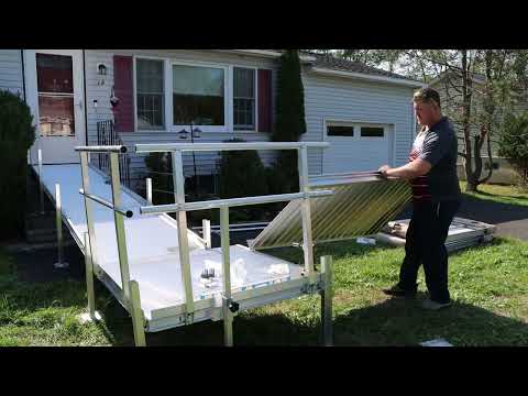 One Person Install - National Ramp's modular ramps