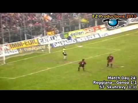 Serie A 1993-1994, day 24 Reggiana - Genoa 1-1 (Skuhravy goal) 