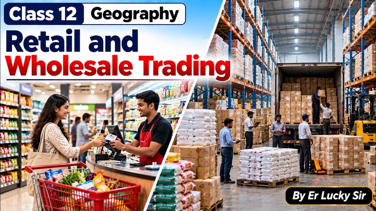 Retail and Wholesale Trading  - Tertiary and Quaternary activities - Class 12 Geography