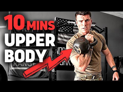 10-Minute KETTLEBELL Upper Body Workout | Follow Along Workout