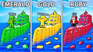 Mikey vs JJ vs Banana Kid TREASURE SHIP MINECRAFT BATTLE (Maizen)