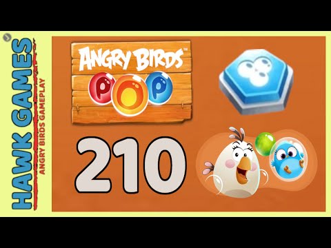 Angry Birds Stella POP Bubble Shooter Level 210 - Walkthrough, No Boosters