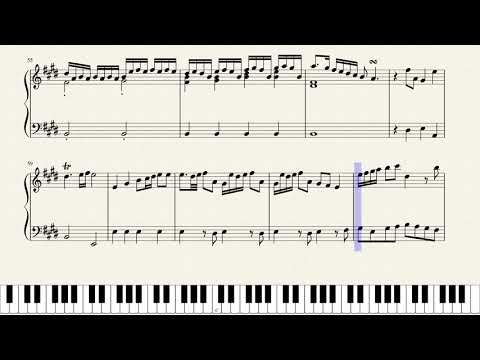 Aria: "Da tempeste il legno infranto" from "Giulio Cesare" (HWV 17 A3S7N37) for Piano