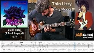 Thin Lizzy Get Out Of Here Gary Moore Guitar Solo With TAB