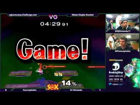 S@X - SSBM Winners Bracket - DJNintendo (Fox) Vs. PeanutPhobia (Yoshi)