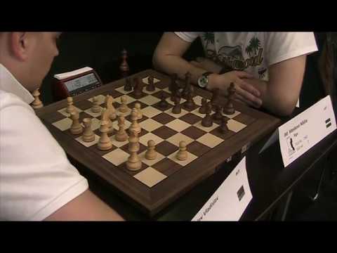 GM Vladislav Kovalev - IM Nikita Meskovs, Alekhine defence, Rapid chess