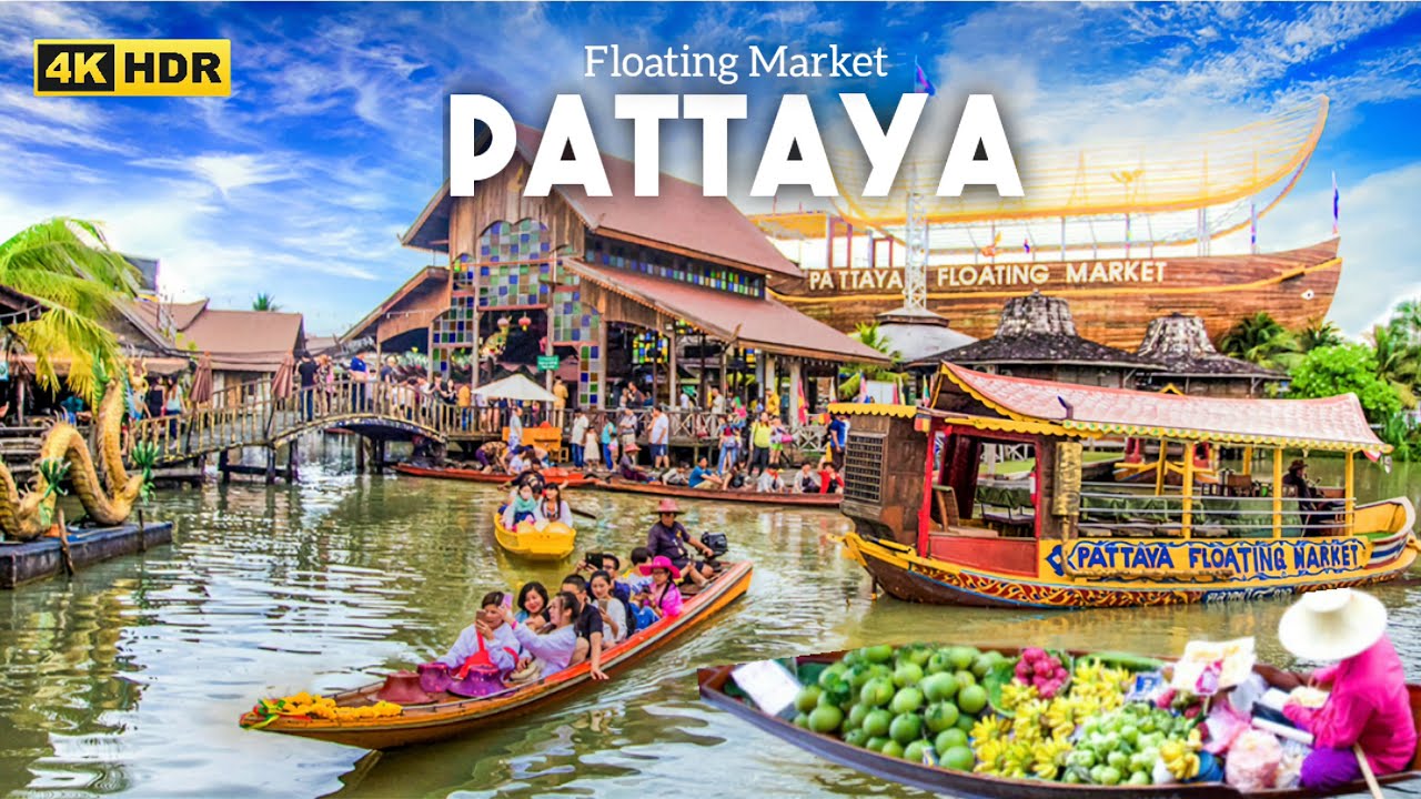 Embark on an engaging walking tour of Pattaya's Floating Market.