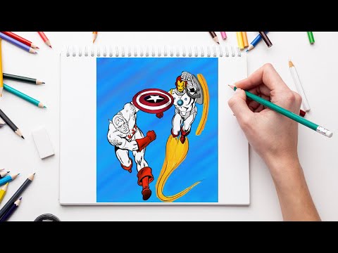 Avengers Coloring, Captain America & Iron Man Coloring Pages | Unknown Brain-Why Do I?[NCS Release]