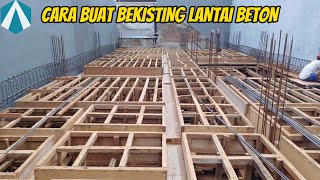 Concrete floor formwork manufacturing process