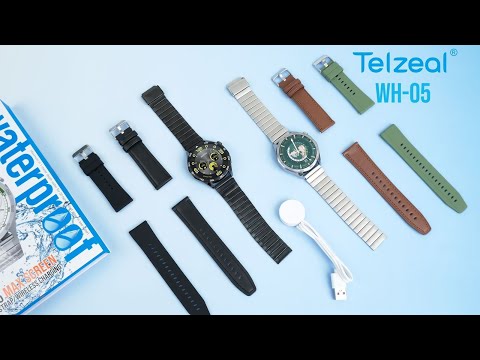 Telzeal WH-05 MAX SCREEN SMART WATCH WATERPROOF 3PAIRS STRAP WIRELESS CHARGING