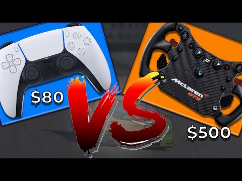 Is a sim racing wheel faster than a controller?