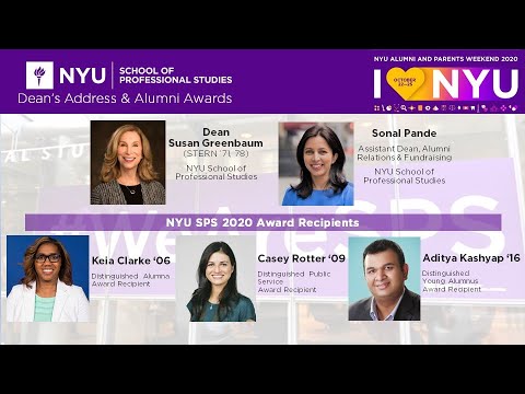 SPS Dean's Address & Alumni Awards