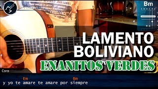 Cómo tocar &quot;Lamento Boliviano&quot; de Enanitos Verdes en Guitarra Acústica COMPLETO (HD) - christianvib