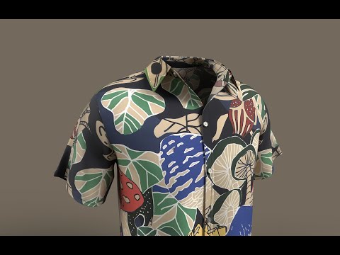 Hawaiian Shirt – 3D Model & Texturing Showcase