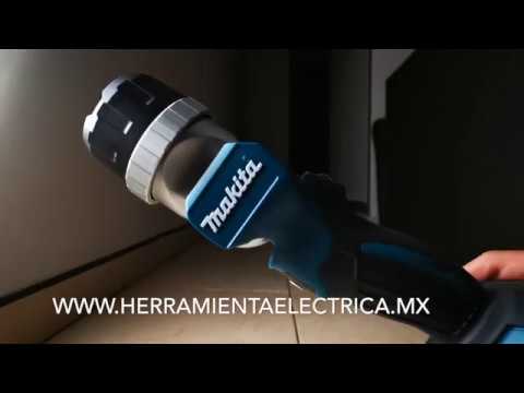 Makita prožektorius DML808 18V be akumuliatoriaus ir kroviklio video