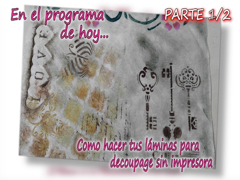 Cómo hacer láminas para decoupage sin impresora 1/3