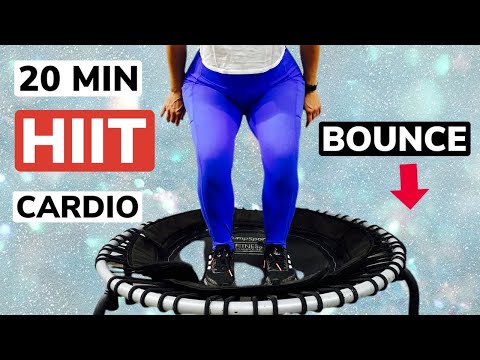 20 MIN REBOUNDER HIIT CARDIO WORKOUT/ INDOOR TRAMPOLINE WORKOUT
