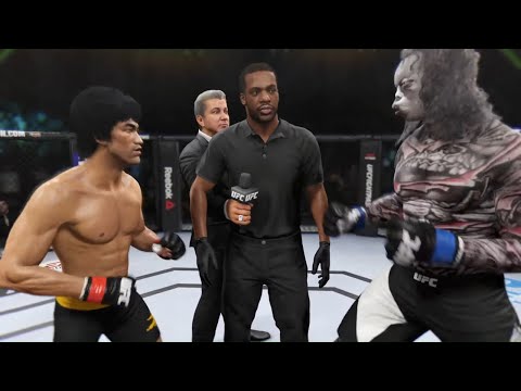 Bruce Lee vs. Old Wolfe - EA Sports UFC 2 - Dragon Fights 🔥🐲