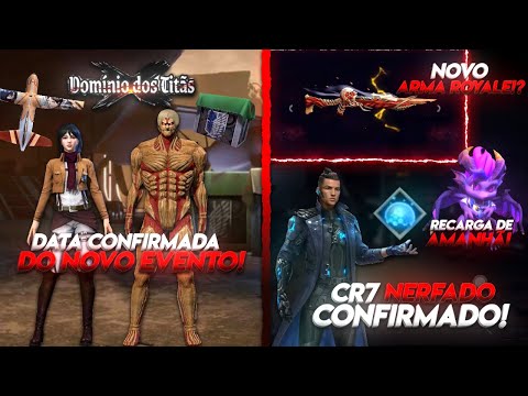 CONFIRMADO! CHRONO NERFADO, NOVA ATT, DATA DO EVENTO DOMÍNIO DOS TITÃS, NOVO ARMA ROYALE!? E MAIS!