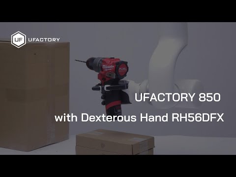 UFactory 850 Robot Arm Works Seamlessly with Dexterous Hand RH56DFX