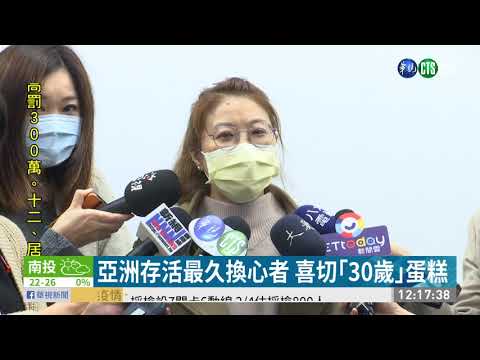 亞洲存活最久換心者 度過2次罹癌難關