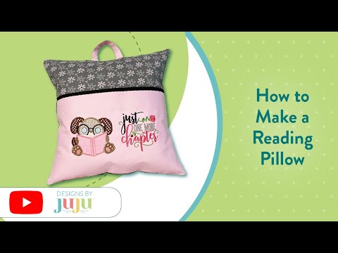 How To Make a Reading Pillow Tutorial