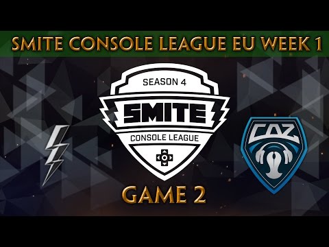 SMITE Console League S4 Spring Split EU Week 1 - TMNT 4 Lyfe vs. CAZ Esports (Game 2)