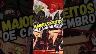 OS MAIORES FEITOS DE CADA MEMBRO DA AKATSUKI