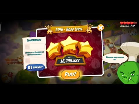 Boss Level - 1346 (Angry Birds 2)🌟🌟🌟