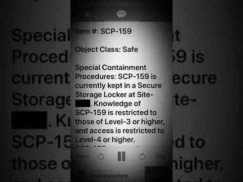 Scp 159 The Perfect Lock