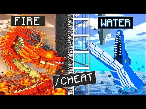 I Cheated in a ELEMENTAL MOB BATTLE Competition In Minecraft 😂