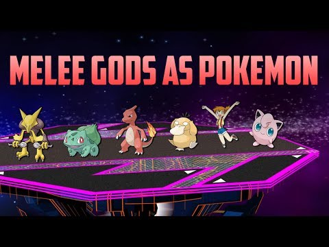 The Top 6 of Melee as Pokemon