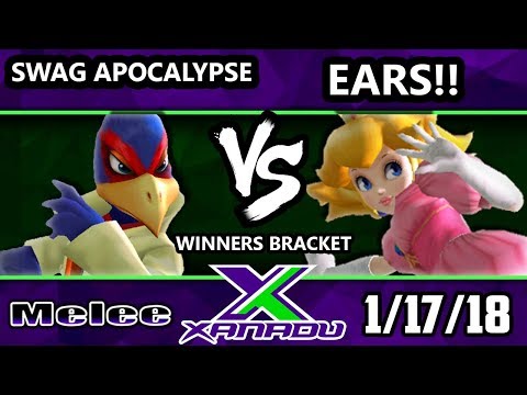 S@X 237 Melee - Swag Apocalypse (Falco) Vs. Ears!! (Peach) - Smash Melee Winners Bracket - SSBM