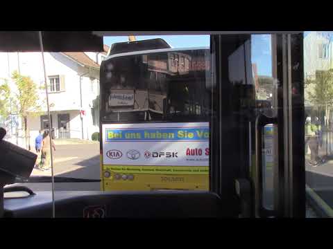 Buslinie 105 von Sissach Bhf. Nach Gelterkinden Obere Mühle und zurück (Teil 1)