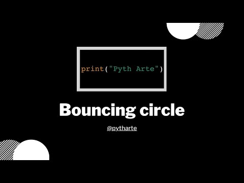Bouncing Circle Learn Python