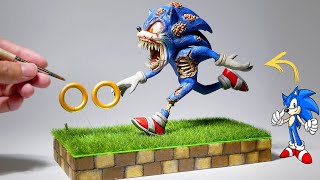 How to make a Zombie Sonic running towards golden coins