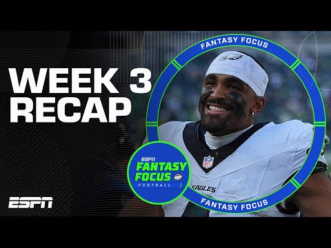 Week 3 Recap + BIGGEST Trends & Studs and Duds | Fantasy Focus 🏈