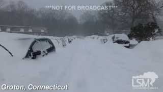 preview picture of video '1-27-15 Groton, CT 28 Inches of Snow'