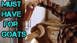 Easy Way to Offer Mineral Blocks to Goats!
