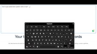 How to Type Upside Down Question Mark on MacBook