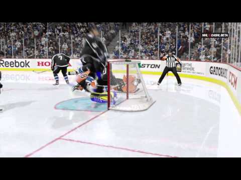 NHL 16 EASHL BETA Hilarious Blooper Involving Goalie and Teammate