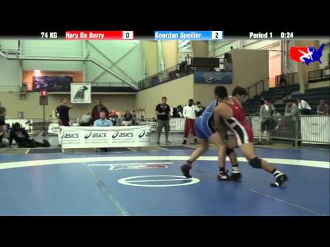 Kory De Berry vs. Geordan Speiller at 2013 ASICS University Nationals - GR