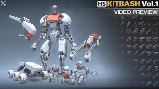 Hard-Surface Kitbash Vol. 1 video thumbnail