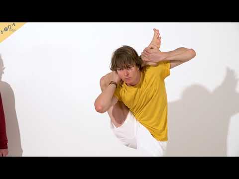 Stehender Kranich mit Fuß hinter dem Kopf Bakasana - Yoga Asana Lexikon