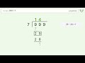 Long Division Problem 999/7: Step-by-Step Video Solution