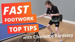 FAST FOOTWORK - top tips from pro player Charlotte Bardsley