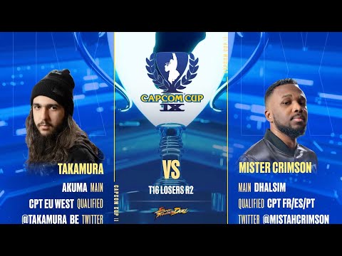 CAPCOM CUP IX SFV - TAKAMURA(AKUMA) VS MISTER_CRIMSON(DHALSIM)  Top 16 - LOSERS BRACKET