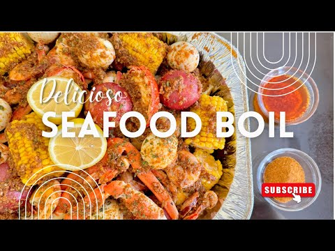 ¡Rica y Deliciosa Bandeja de Mariscos Estilo Louisiana! | Seafood Boil!